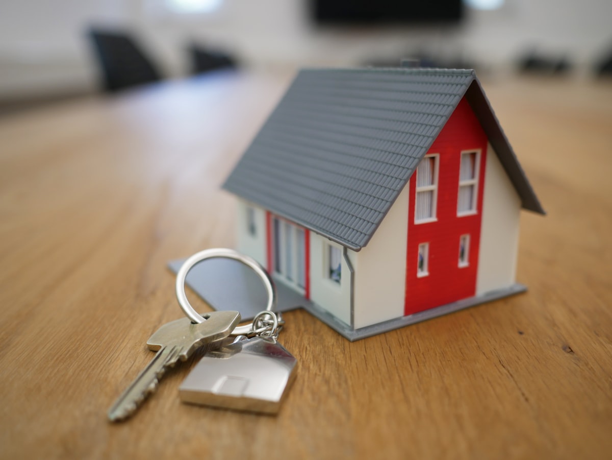 Modern home representing real estate law